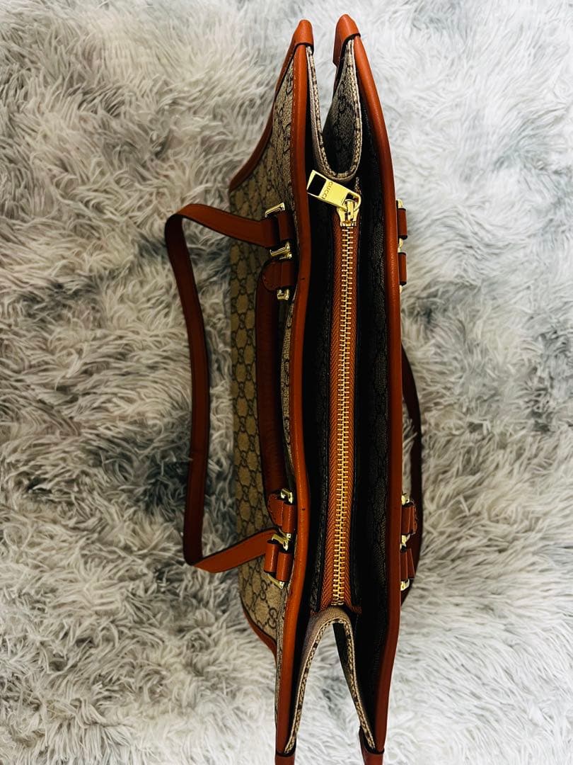 GUCCI トートバッグ ベージュ/ブラウン