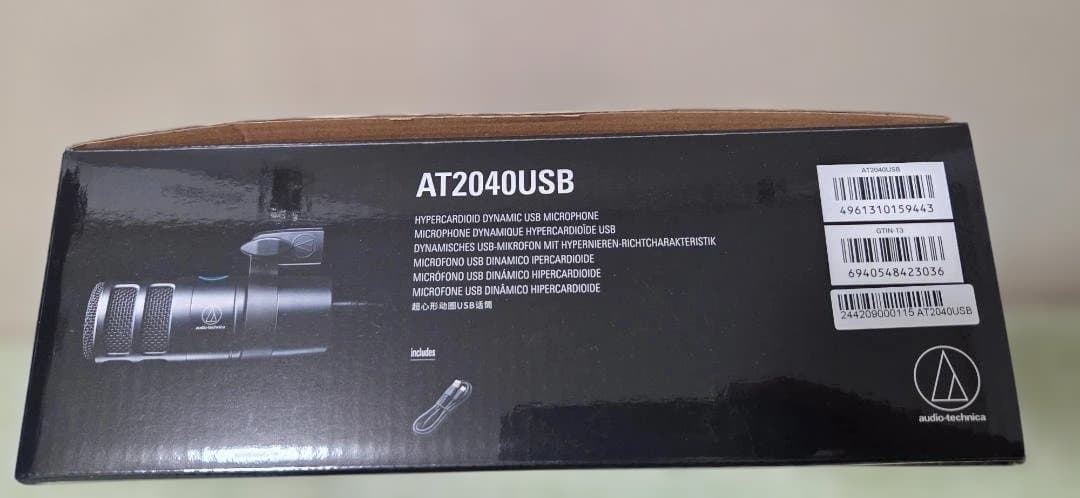 Audio-Technica AT2040USB+AT8176ウインドスクリーン