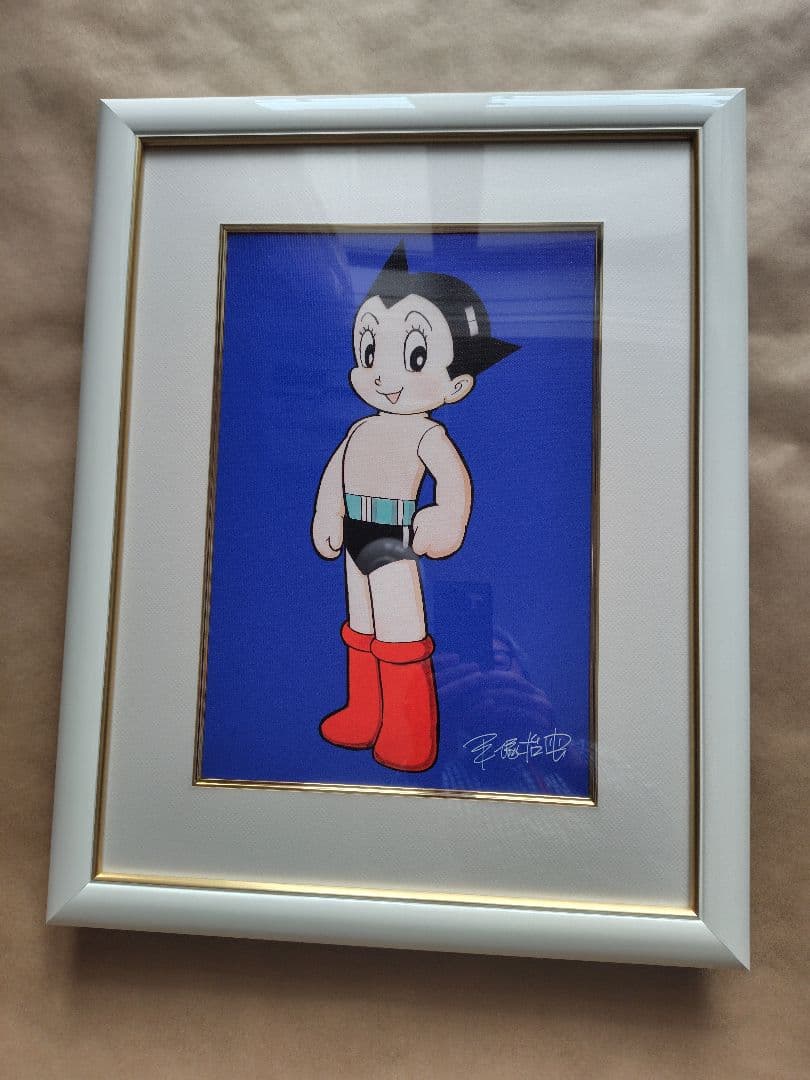 手塚治虫「鉄腕アトム（青）」ピエゾグラフ 200部限定作品、保証書付き