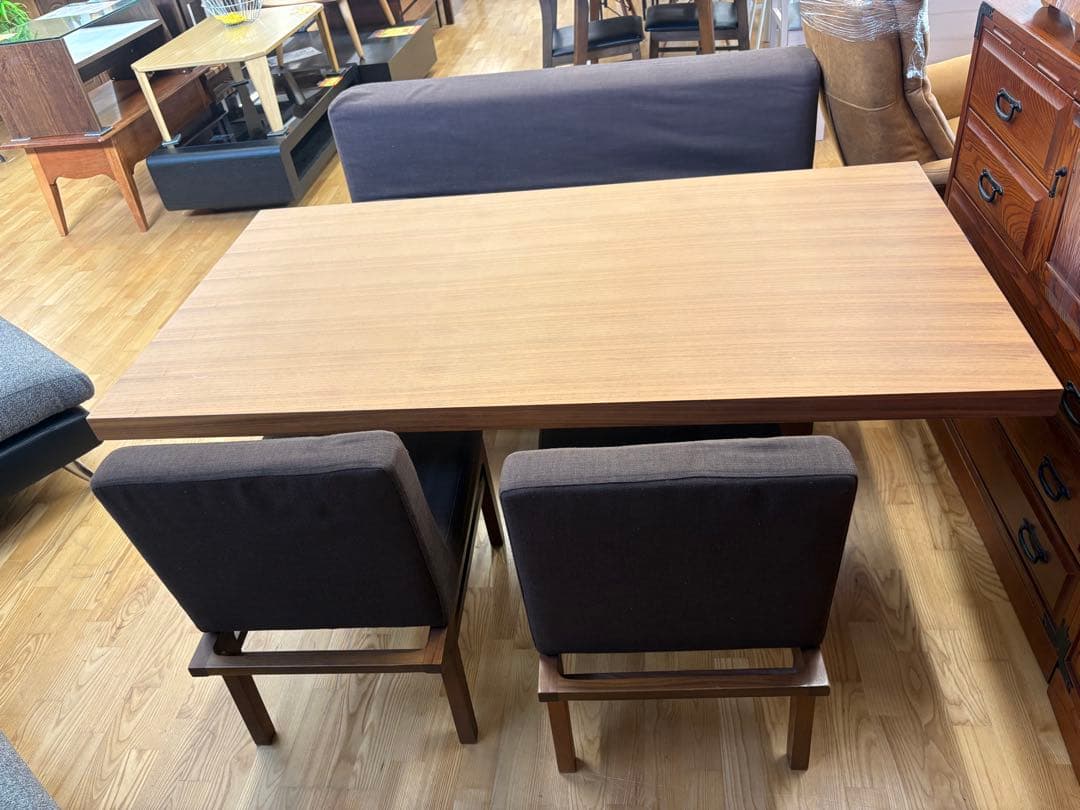 M080 ダイニング4点セット ダイニングテーブル 幅1500mm