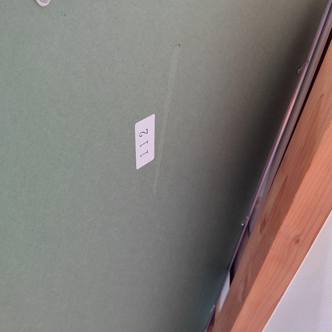 お値下げ！書道額 アルミニウム製シルバーフレーム 大正方形 箱使用感あり