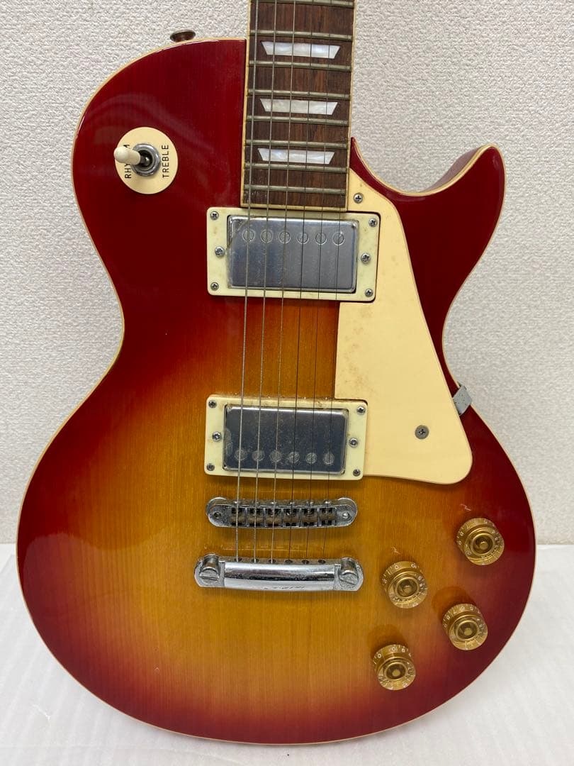 3-1759 Tomson/エレキギター/レスポールタイプ/赤茶色系