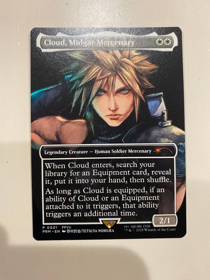 mtg 限定プロモ ミッドガルの傭兵、クラウド 英語版 - メルカリ