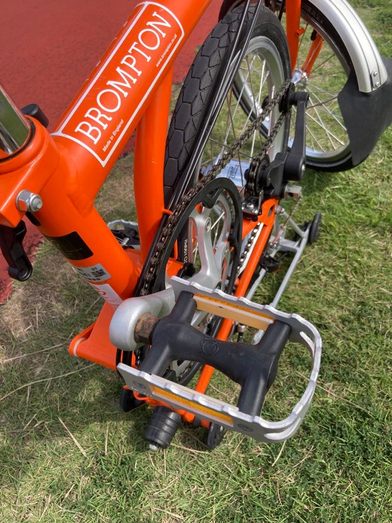 ブロンプトン 2014年モデル 折り畳み自転車 ミニベロM6R オレンジ