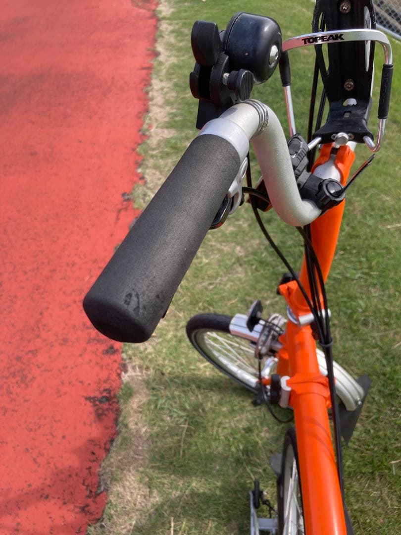 ブロンプトン 2014年モデル 折り畳み自転車 ミニベロM6R オレンジ