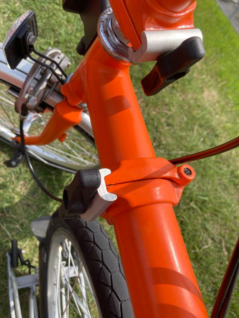 ブロンプトン 2014年モデル 折り畳み自転車 ミニベロM6R オレンジ