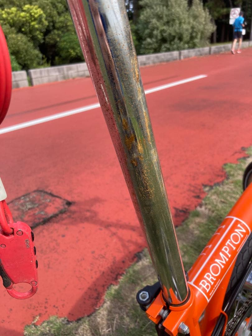 ブロンプトン 2014年モデル 折り畳み自転車 ミニベロM6R オレンジ