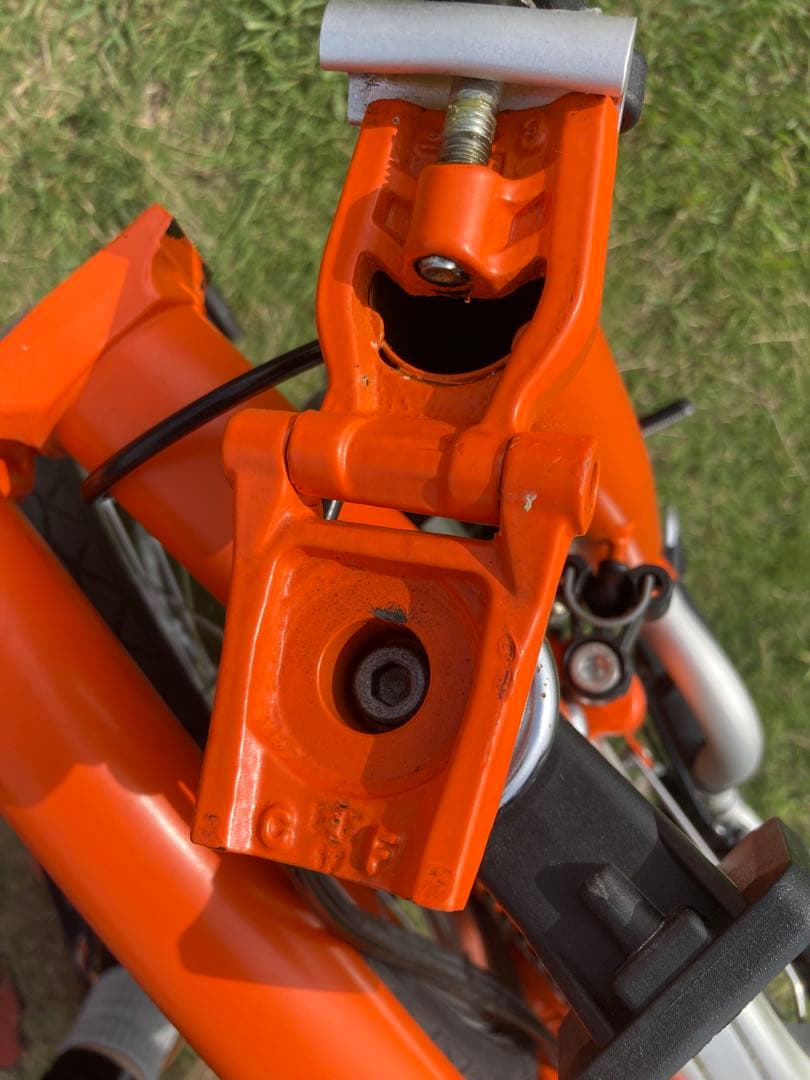 ブロンプトン 2014年モデル 折り畳み自転車 ミニベロM6R オレンジ