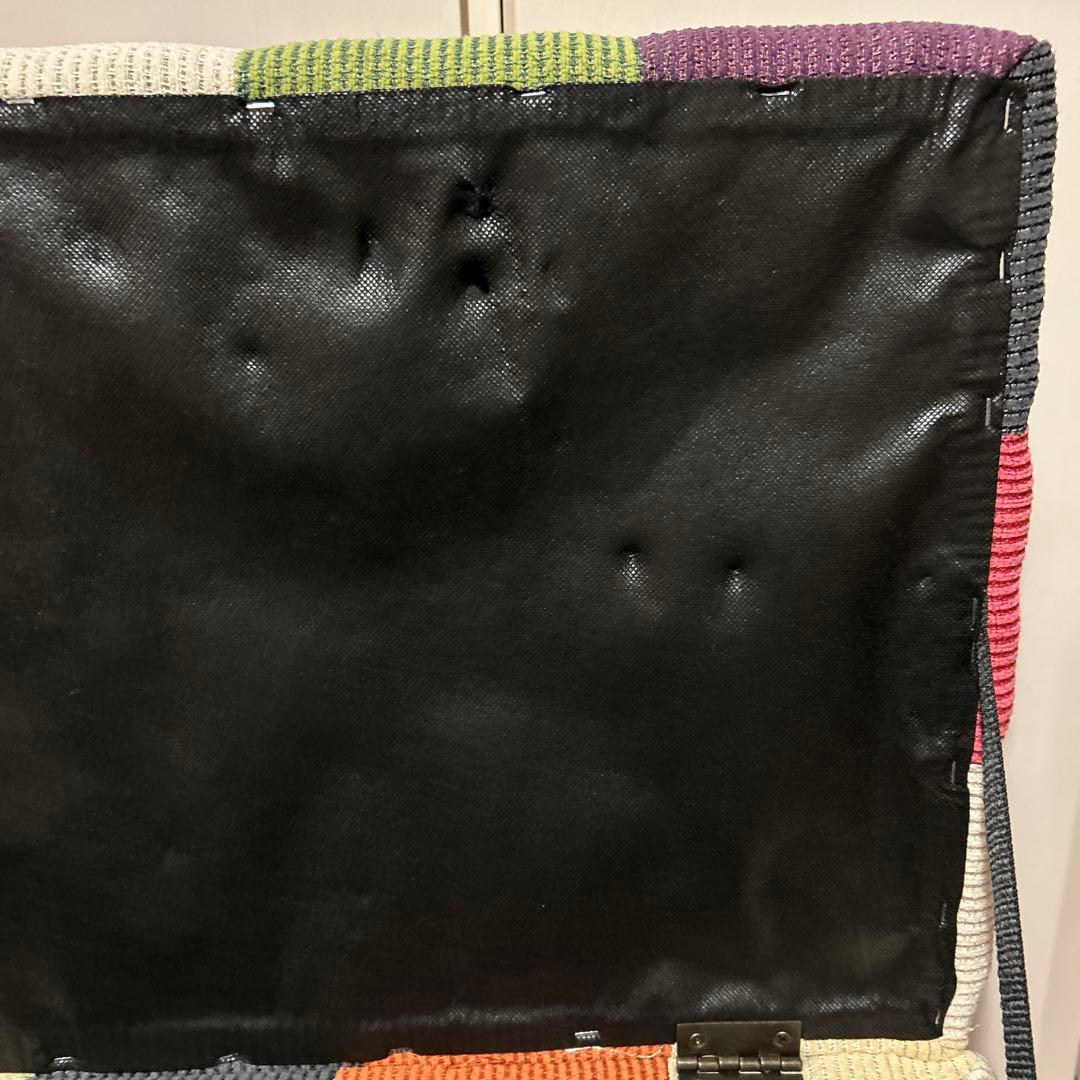 カラフル パッチワーク 収納付きスツール オットマン 2人掛け ロング