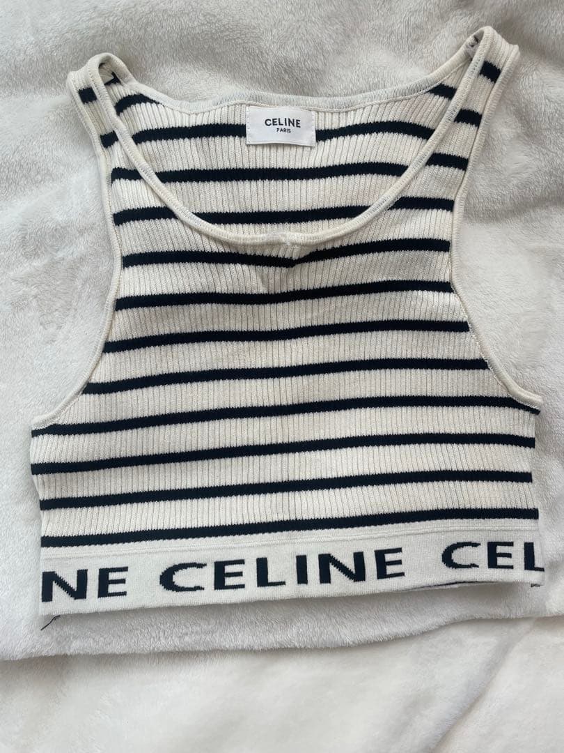 CELINE ストライプ ノースリーブ　タンクトップ LiSA・谷まりあ着用
