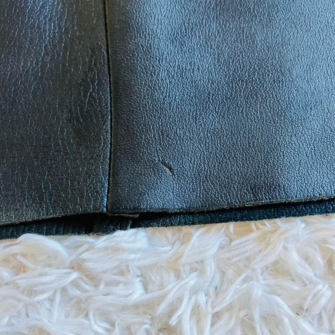 1332 セリーヌ　CELINE ミニスカート　ラムレザー　ビンテージ品　36