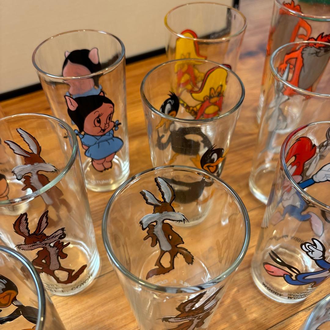 ルーニー・テューンズ PEPSI グラスセット 16個 ルーニーテューンズ