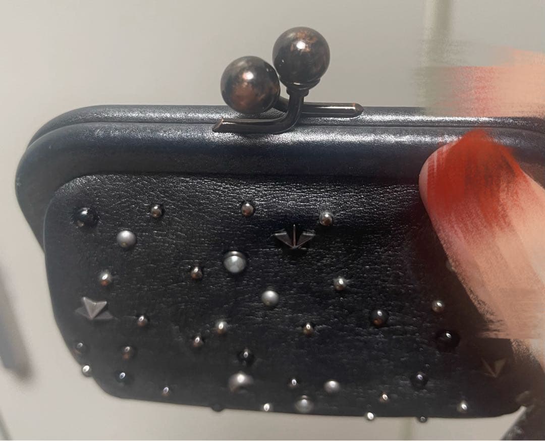 【希少】コーチ パース キスロック 水原希子 スターリべット シルバー