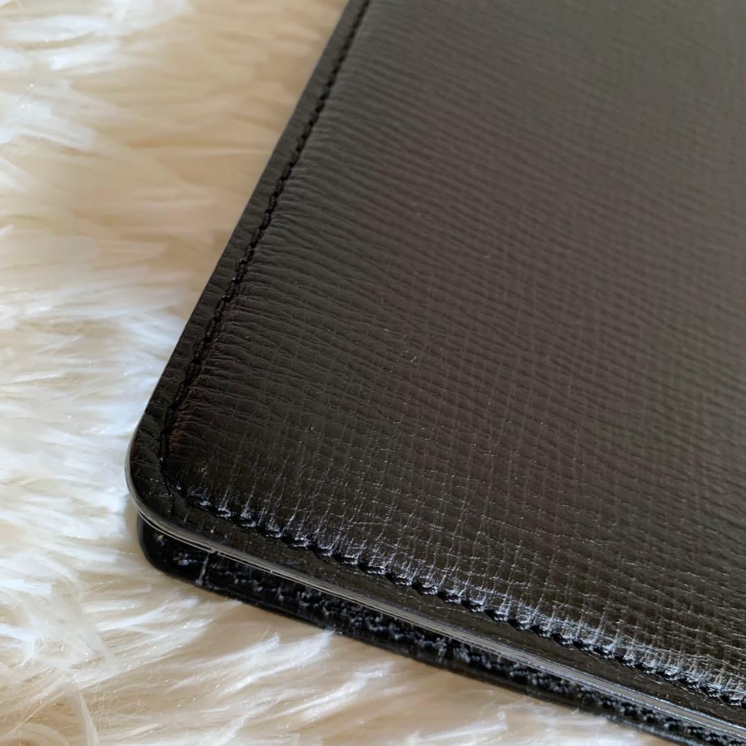 美品❣️BURBERRY ビジネスバッグ ペンチェック レザー 黒　鍵付　A4可能