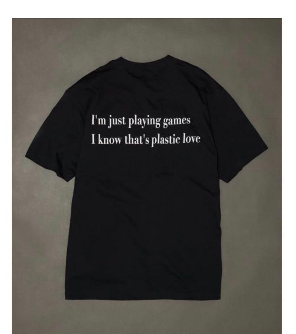 《WEB限定予約》竹内まりや / PLASTIC LOVE プリント Tシャツ黒