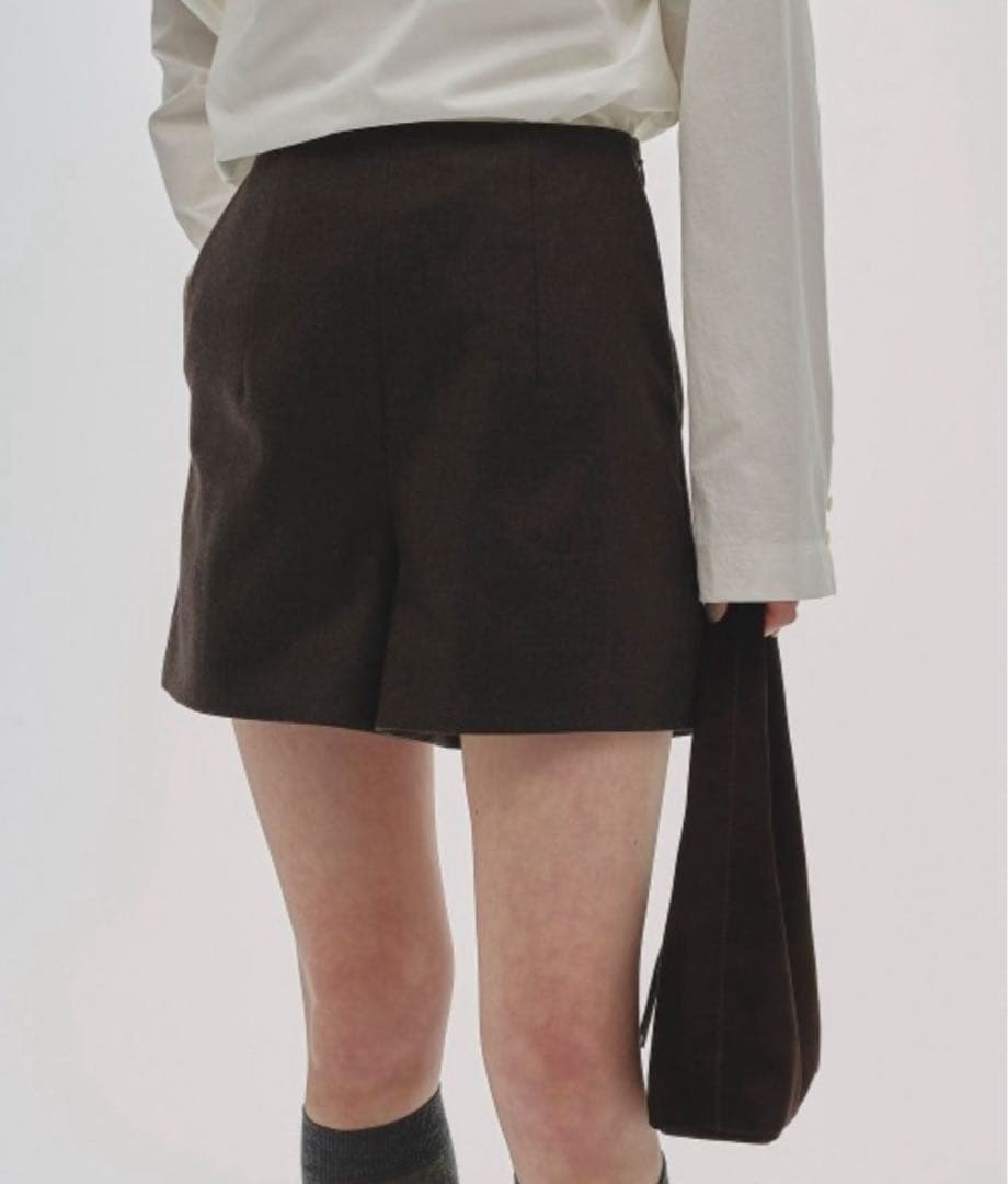 todayful WoolTwillshortpants ダークブラウン 38