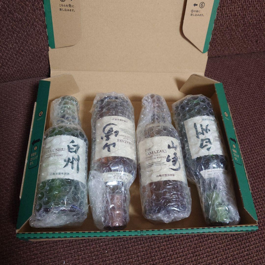 サントリー 山崎 NV 白州 NV 180ml 4本セット L108723789 - ウイスキー特別