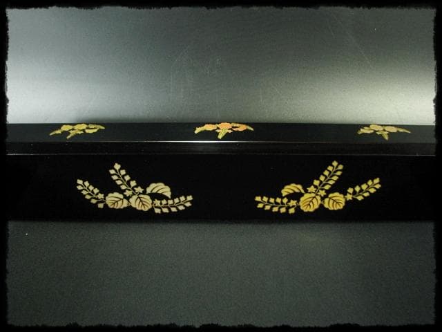 踊桐 金蒔絵 北浜 宗真 輪島塗 炉縁 茶道具 f151