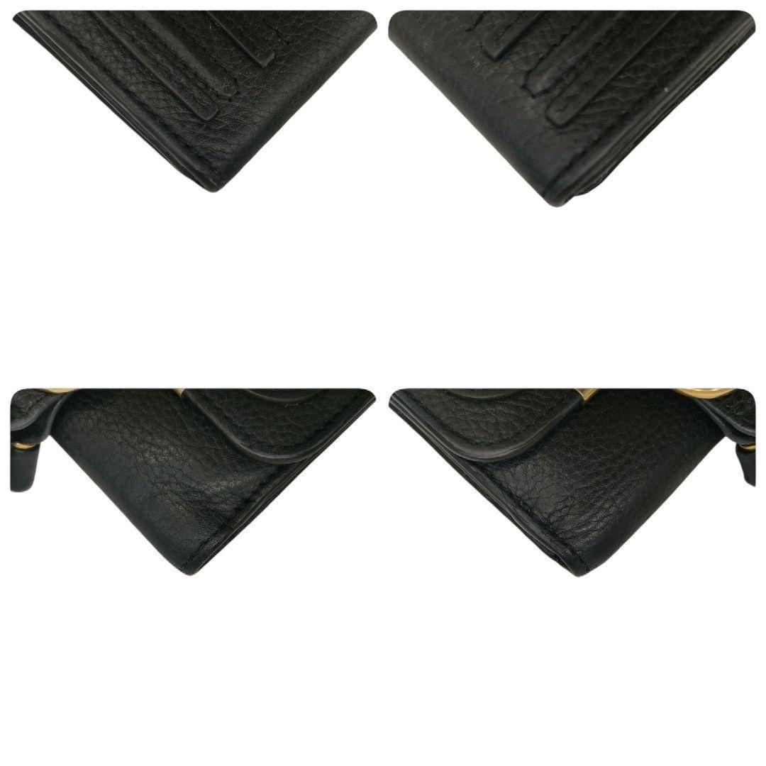 クロエ 二つ折り財布 マーシースクエアウォレット ブラック MARCIE