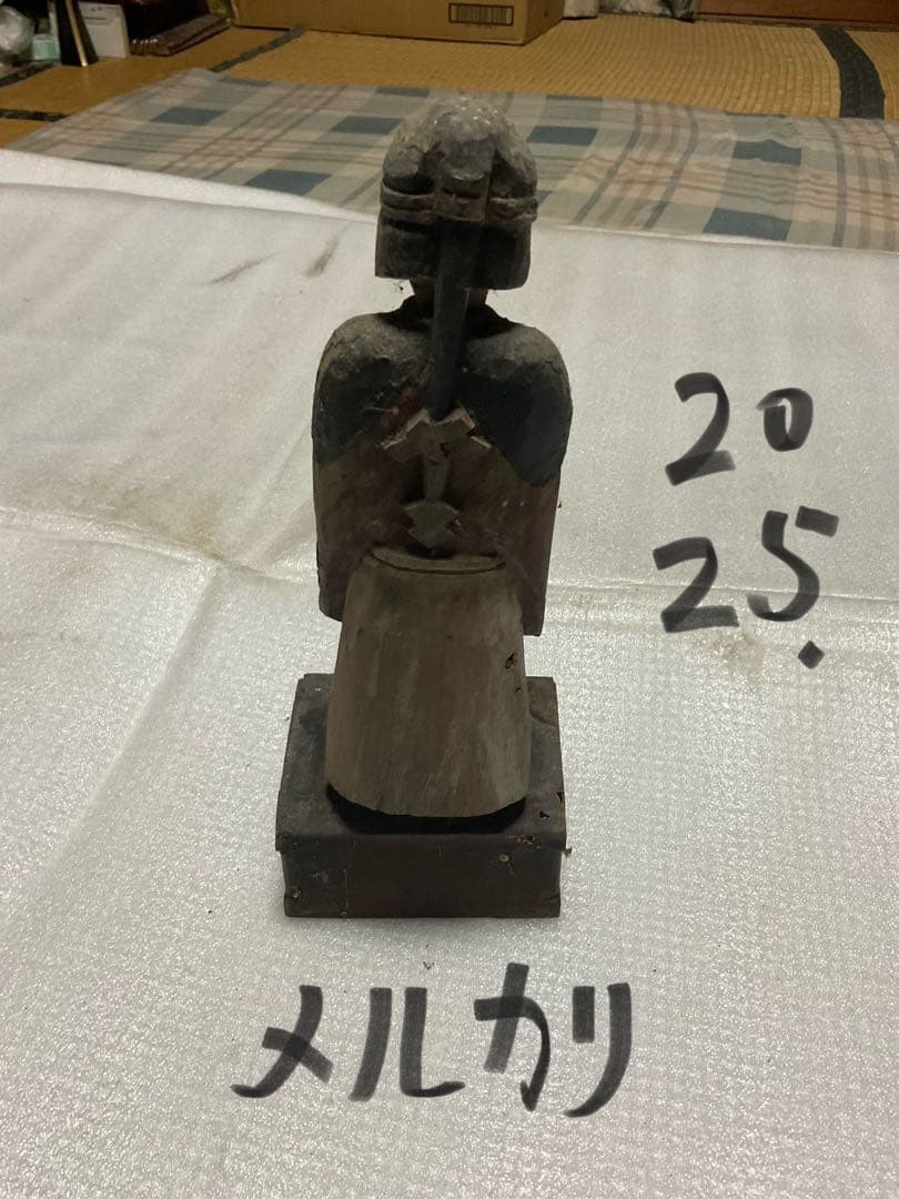 木製／聖徳太子 幼少期立像。【江戸時代製作。30cm程の仏像】。