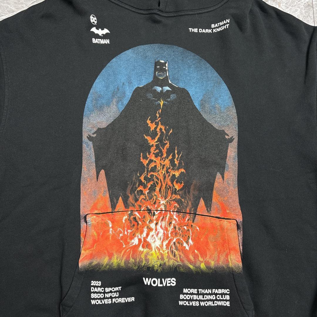 希少 DARCsports BATMAN コラボ スウェット パーカー L