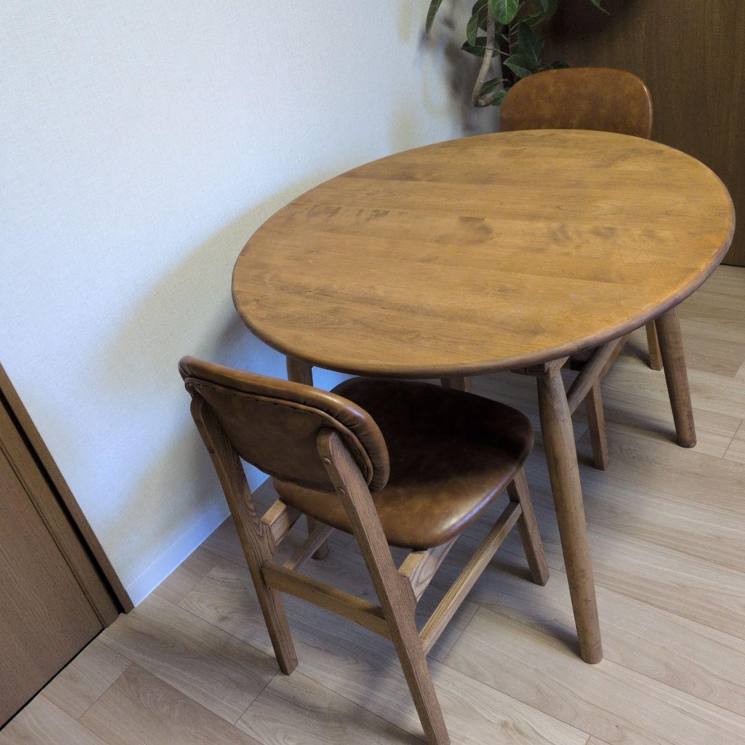 1/26値下げ　関家具　ロジー円形　90cm ダイニングテーブル　椅子は別出品中