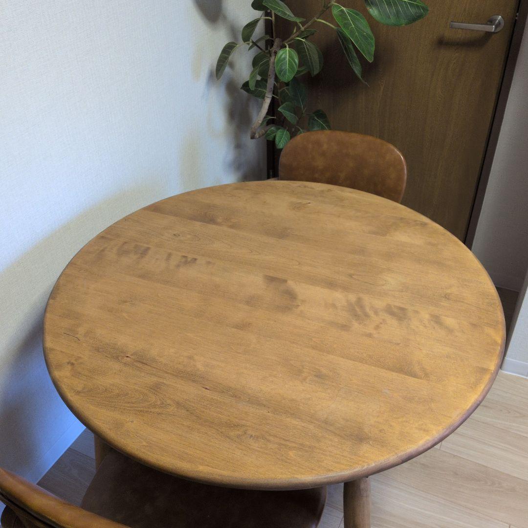 1/26値下げ　関家具　ロジー円形　90cm ダイニングテーブル　椅子は別出品中