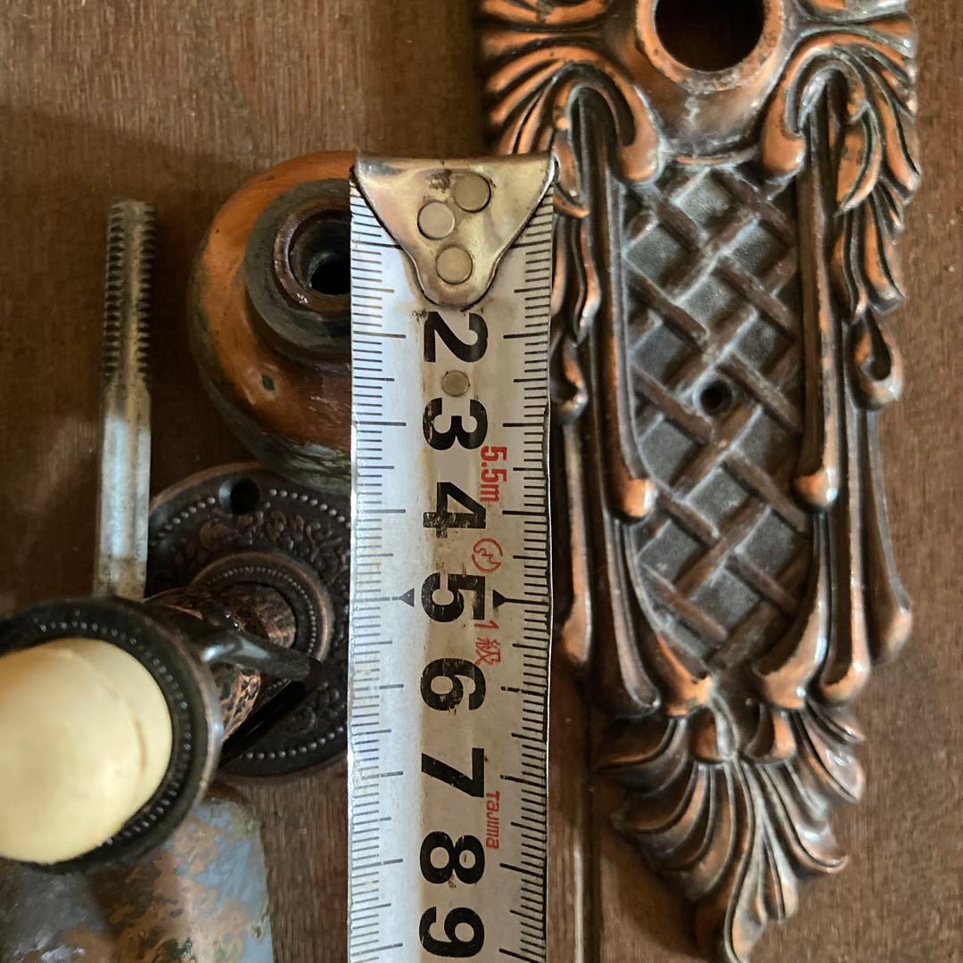 レトロ アンティーク ドアノブ ジャンクガーデン ドアプレート - メルカリ