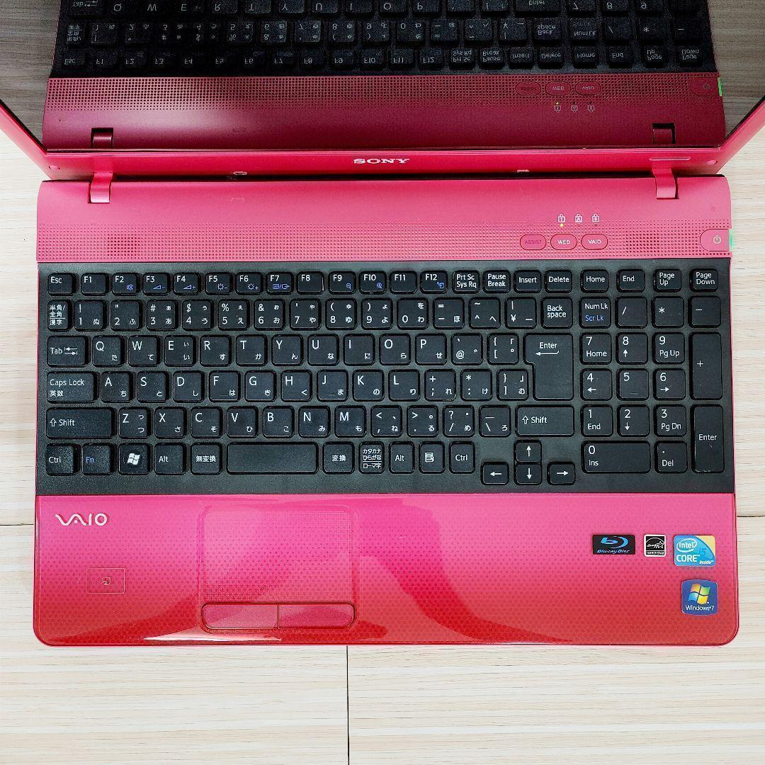 美品❗》人気ピンクVAIOノートパソコン✨i5✨SSD✨カメラ
