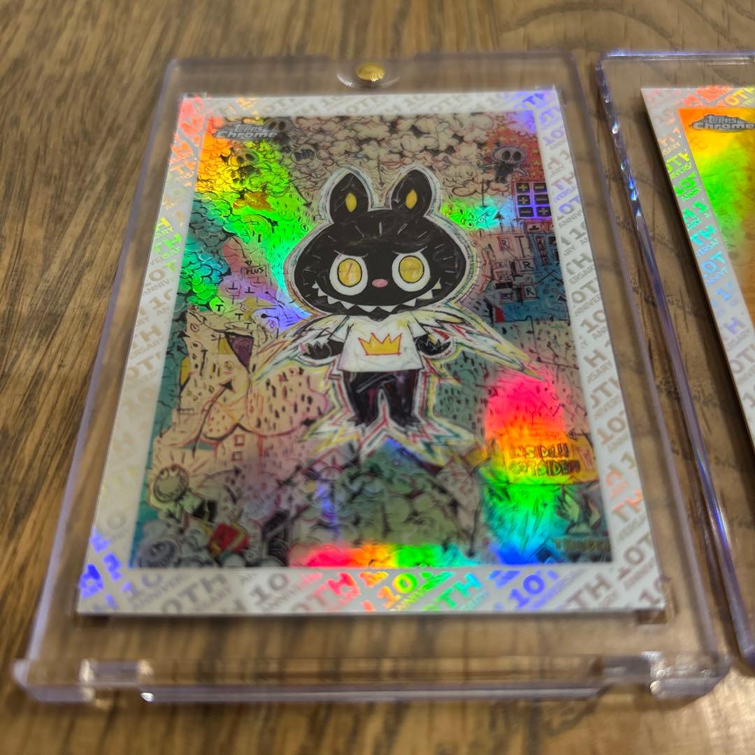 レア！topps chrome labubu リフラクター　10th セット