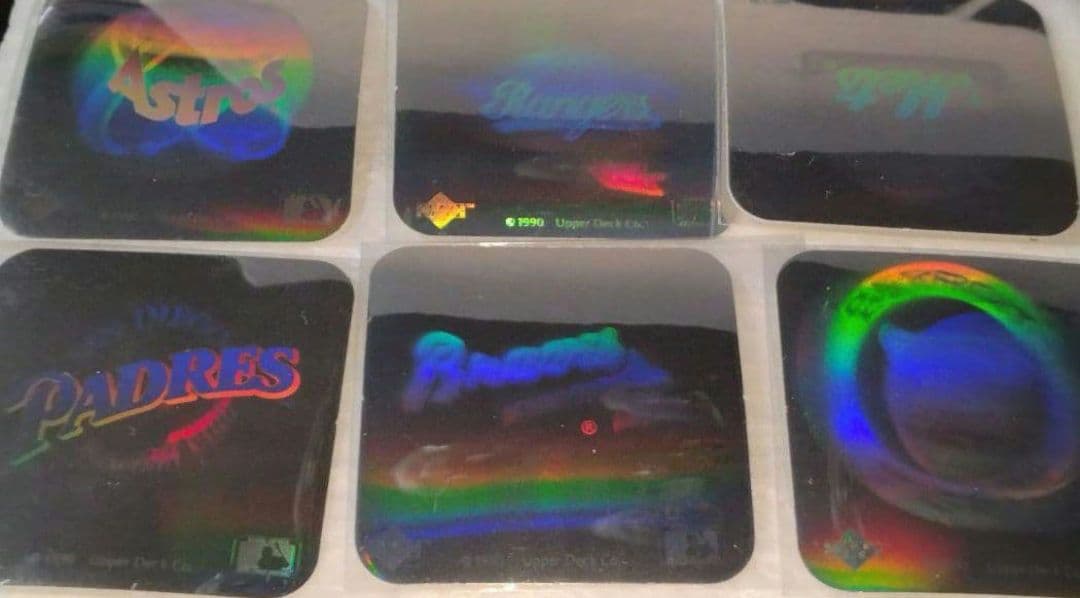 メジャーリーグ　MLB　メタリック　チームロゴ　レトロ　ステッカーセット②