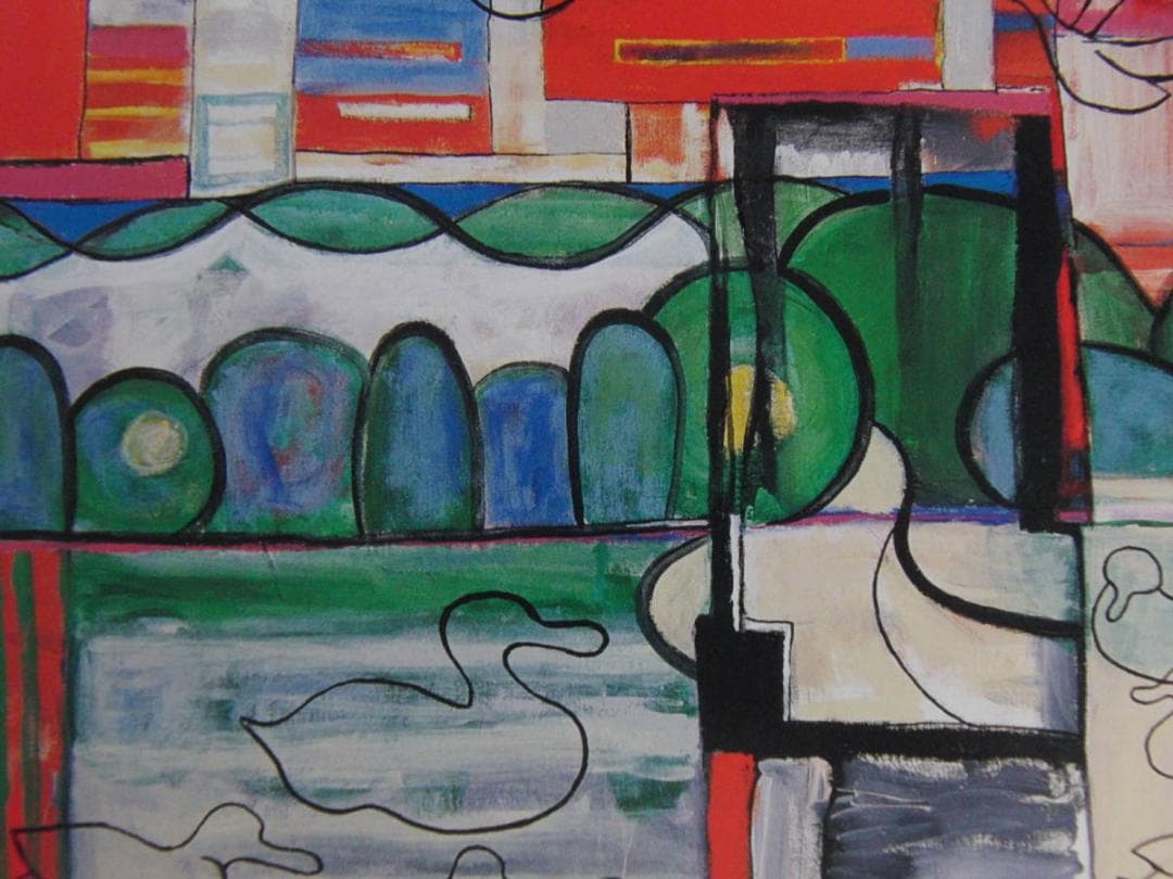 根岸正、【あーしたてんきにナーァレ】、希少な額装用画集より、新品額装付