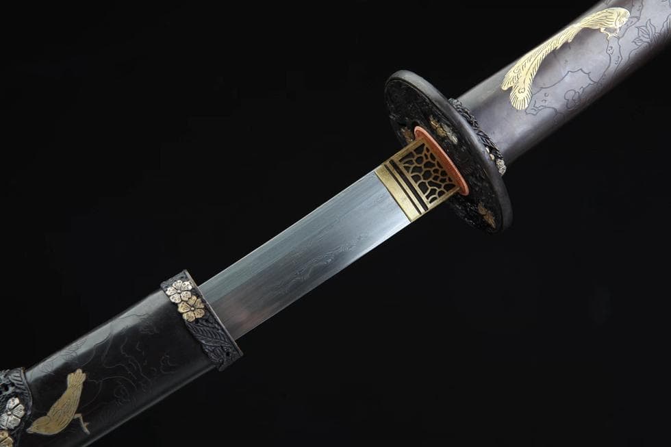 カササギ登梅太刀 日本刀 模造刀 居合刀 武士道 武蔵 鑑賞用 手鍛造打