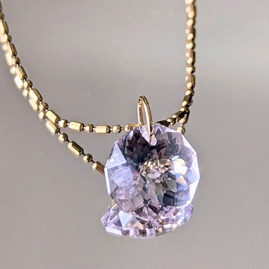 ♢N♢K18 ベリーライトアメジスト3.82ct ペンダントトップ