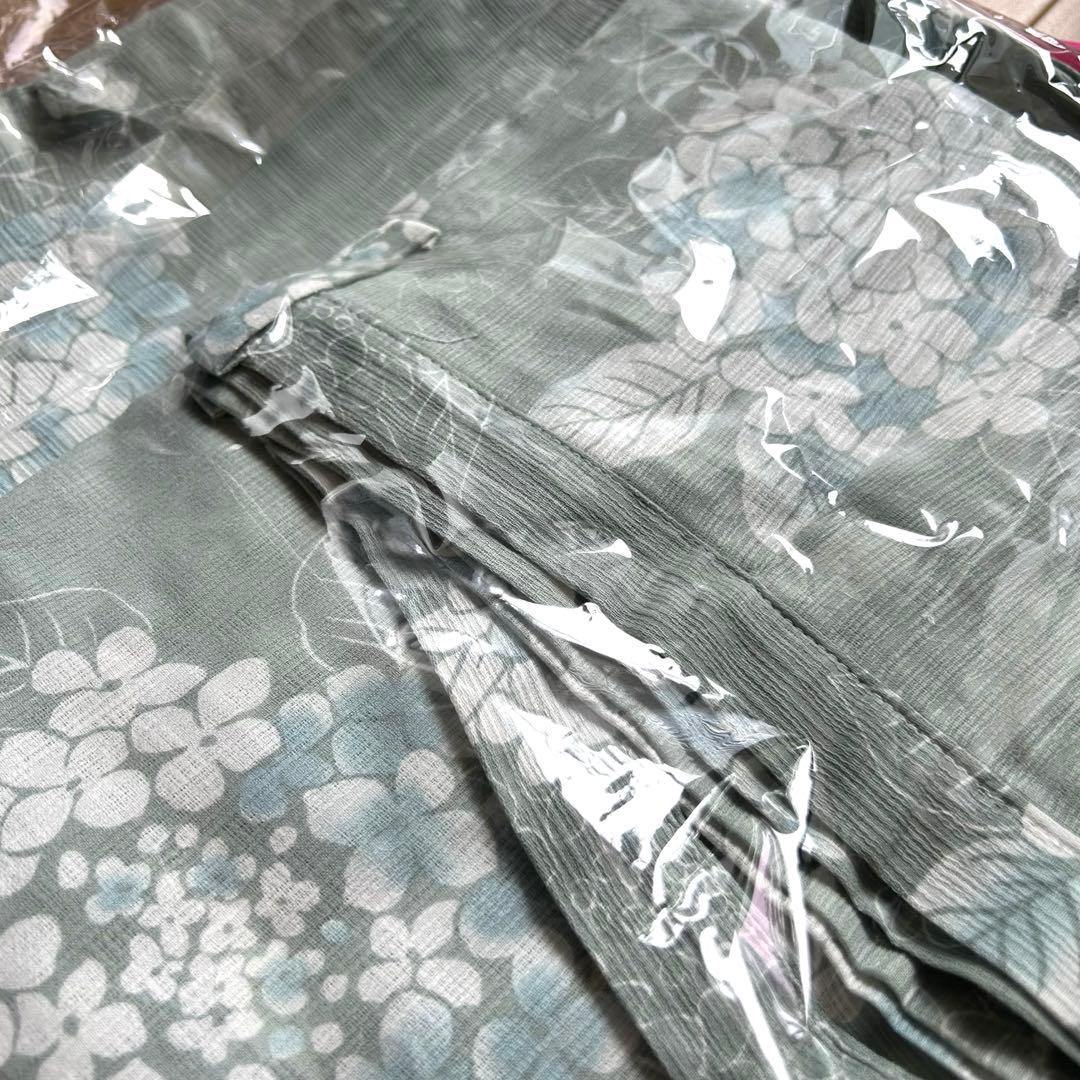 大人浴衣asaka 着付けのいらない二部式浴衣 セパレート式綿麻浴衣 2点セット