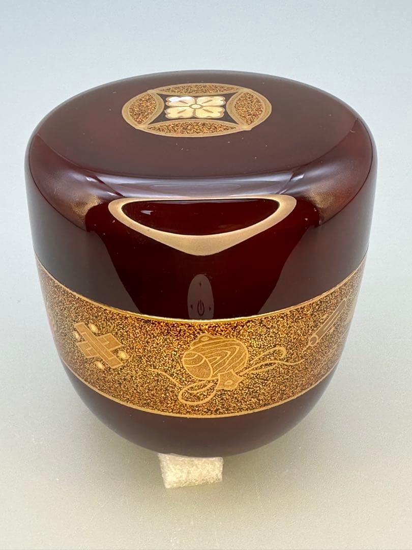 茶道具 棗 大家芳男 宝尽蒔絵