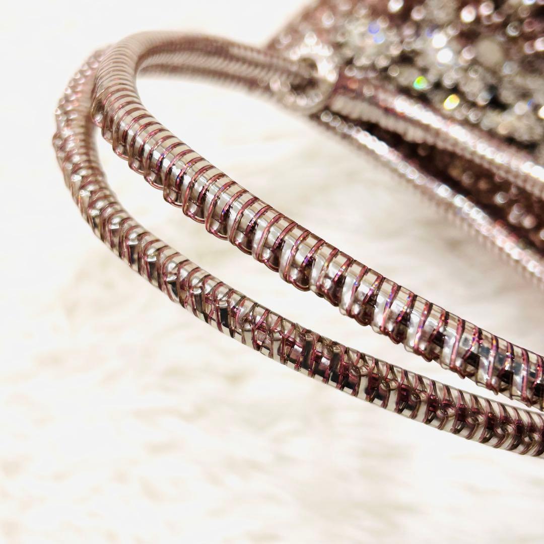 マルちゃん様⭐️【美品】ANTEPRIMA ワイヤーバッグ　ピンクシルバー