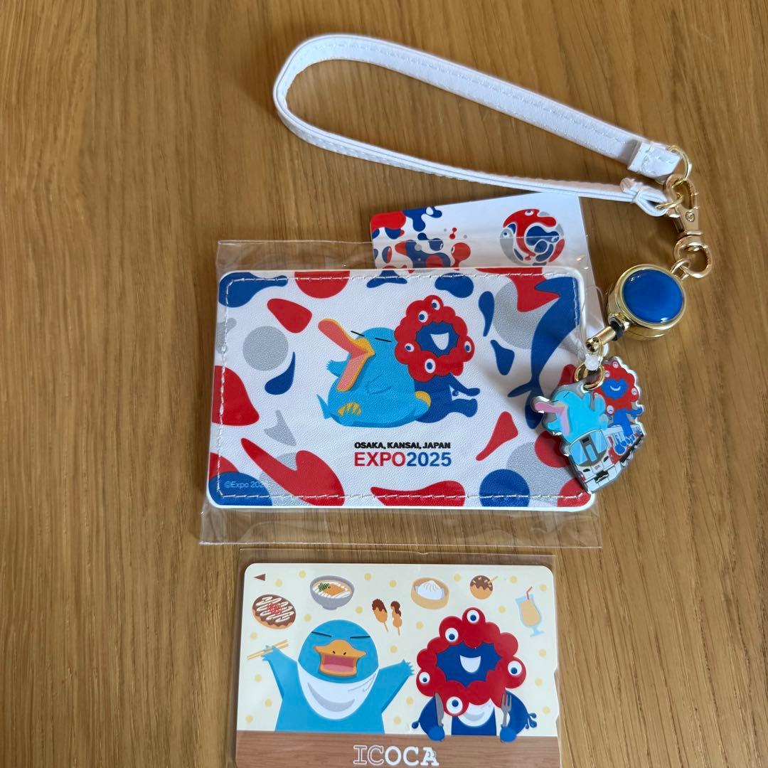 関西大阪万博記念 会場限定 ICOCA 合皮パスケース カードケース ⑧