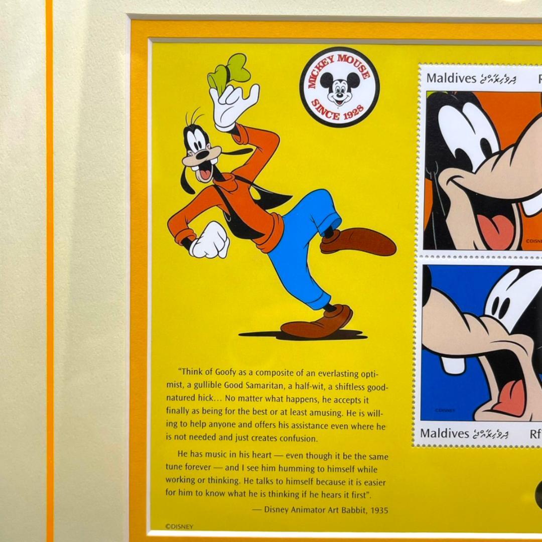 世界限定150枚 レア☆グーフィー Goofy☆スタンプアートギャラリー 切手