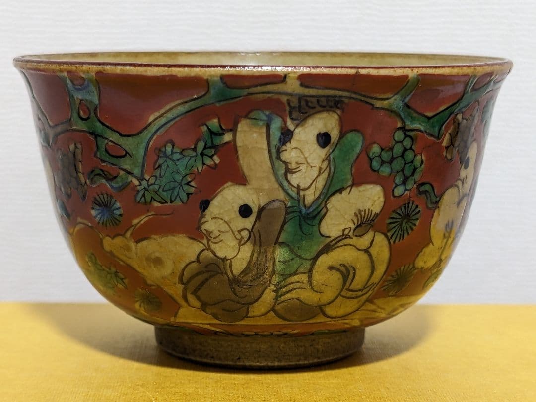 ⭐青木木米 京焼 江戸時代 煎茶器 南画赤絵 煎茶碗 酒器 茶碗 骨董品