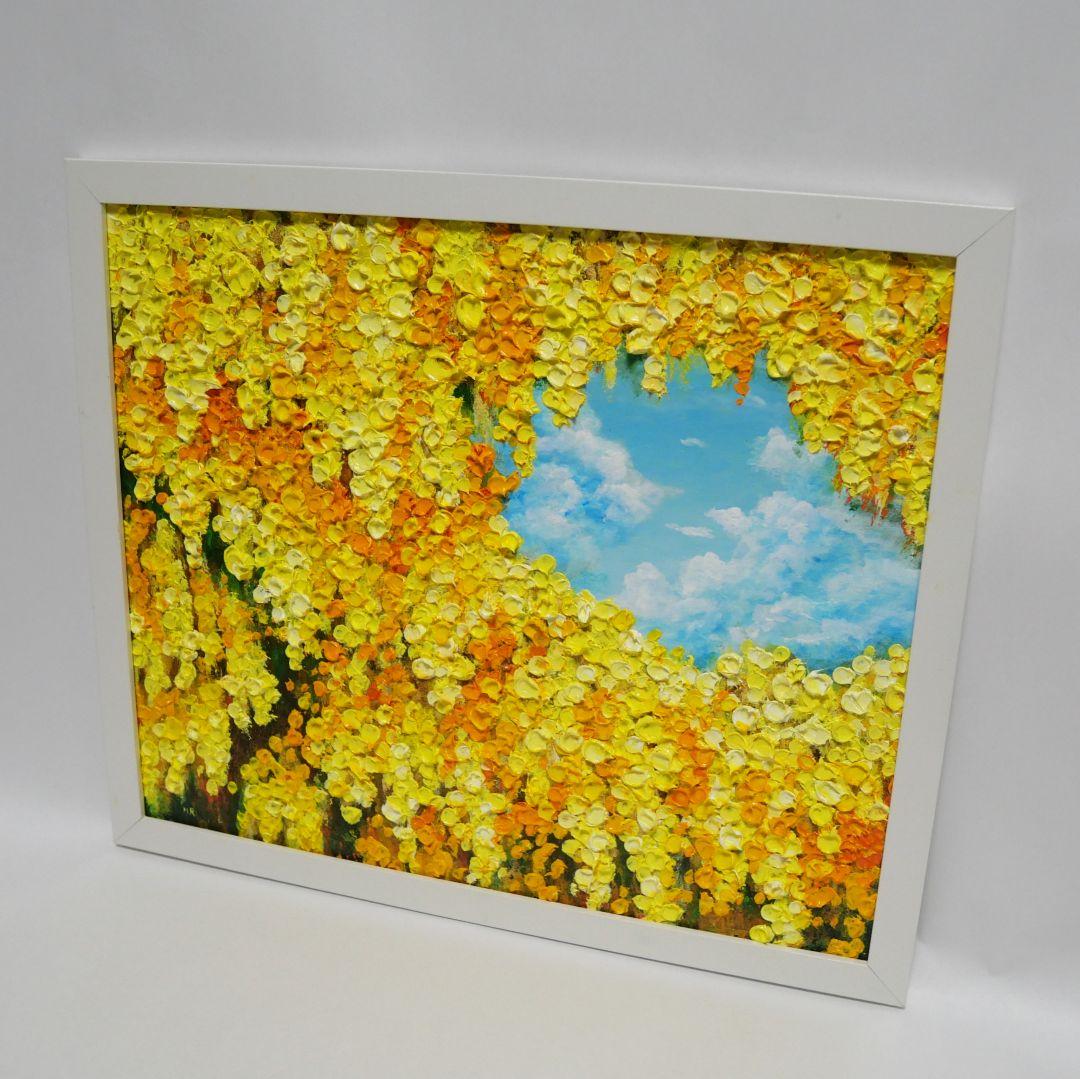 油絵 油彩 油彩画 絵画 絵【ミモザの丘】