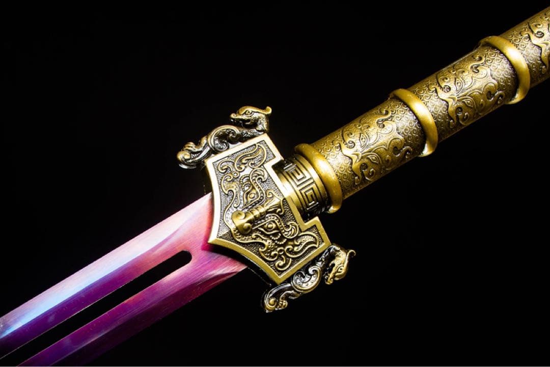 青虹漢剣 中華剣 刀装具 武具 鑑賞刀 居合刀 舞踊刀 古兵器