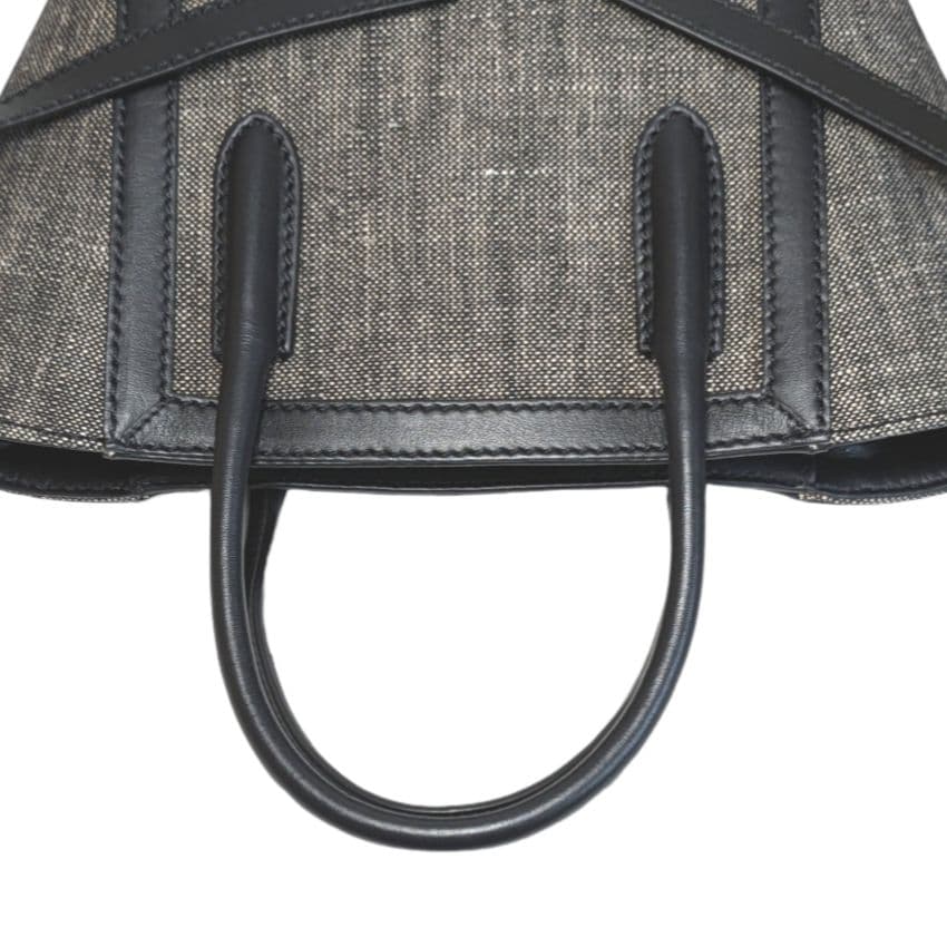 【新品同様】FOXEY ベルトリボン 2way ショルダーバッグ グレー