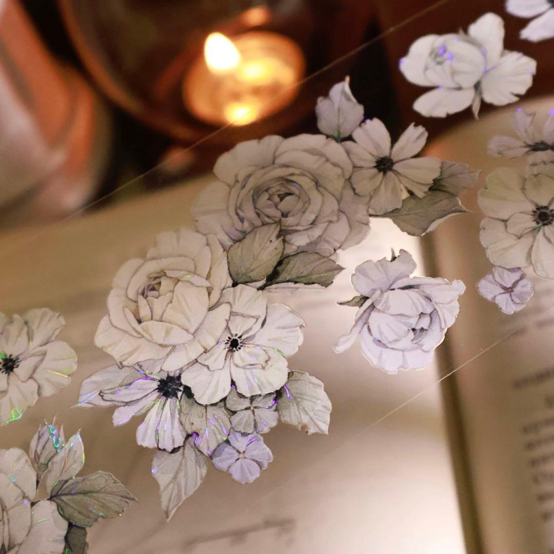 壹洱原创《语瑶-蓝色》海外マスキングテープ　マステ 【2366】