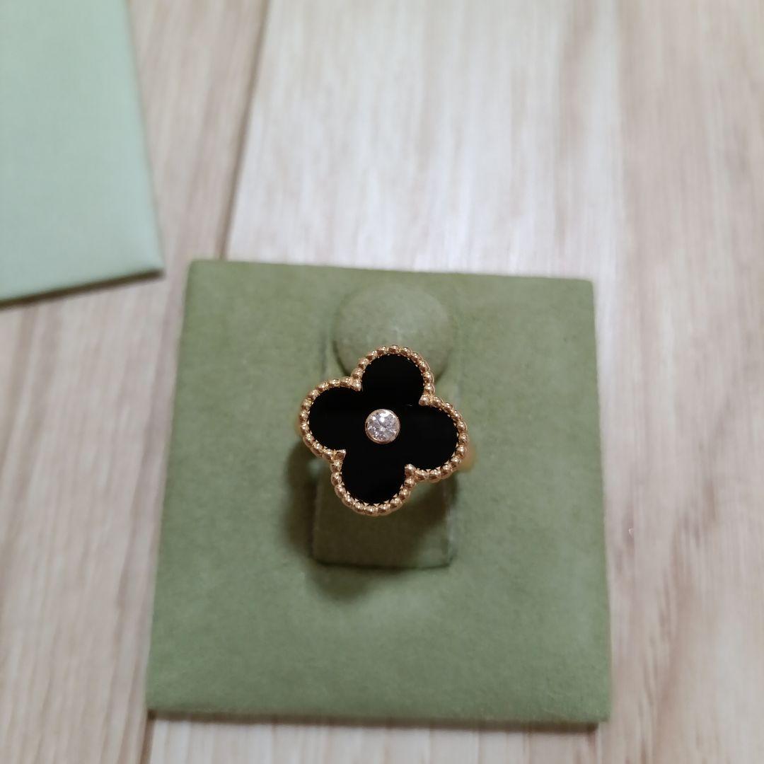 mimi　美品　アルハンブラ オニキス　リング　指輪　45号