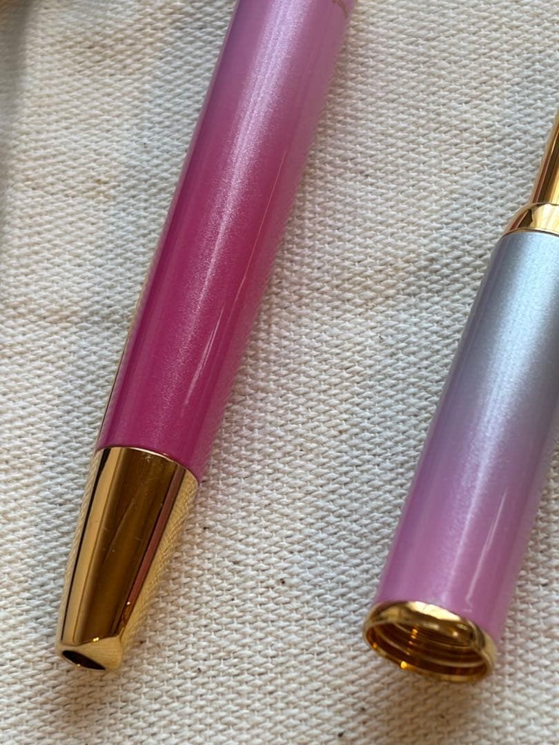 お値下げ不可 ナガサワ 万年筆 キャップレスデシモ 雪御所ザクラ F ゴールド