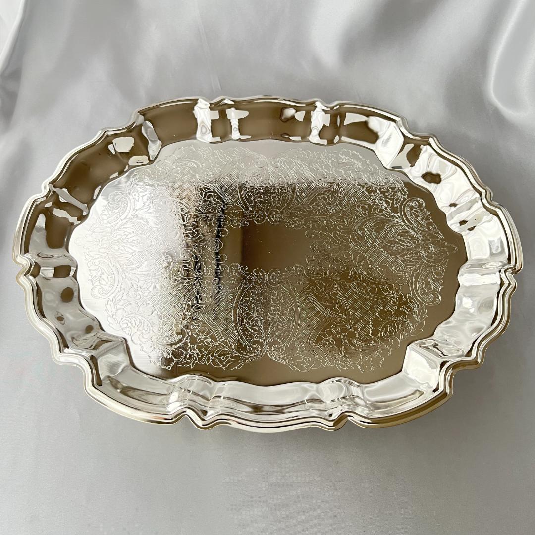 【LEONARD】 チッペンデールのギャラリートレー 37 cm フット付