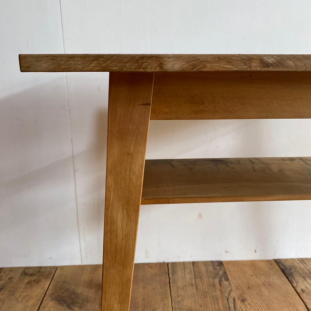 アンティーク テーブル 机 オーク材 ナラ 無垢材 y43