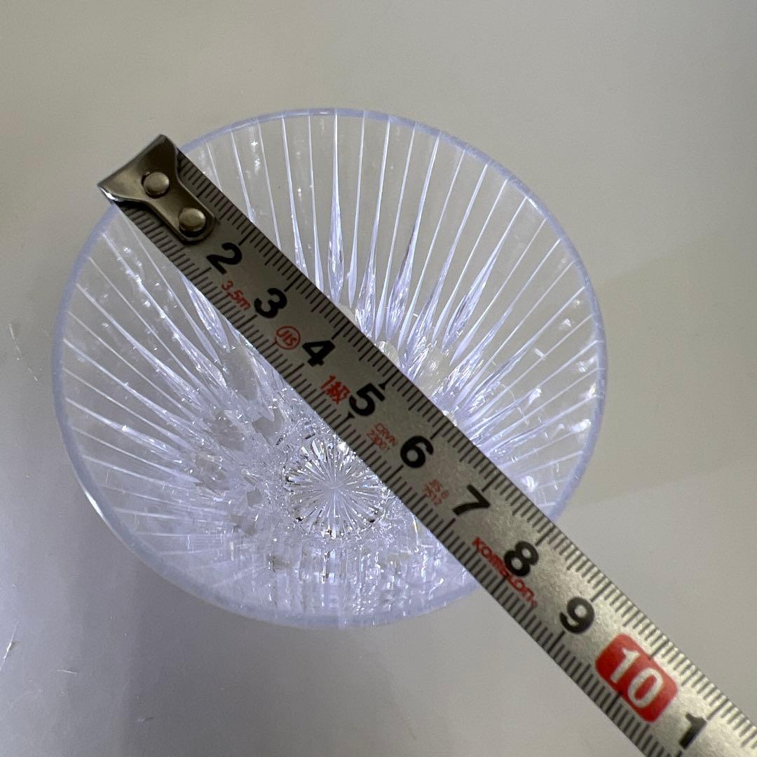 渡邉明 切子洋酒杯 共箱 高さ13.5㎝ 東Y7-0908⭐︎1F