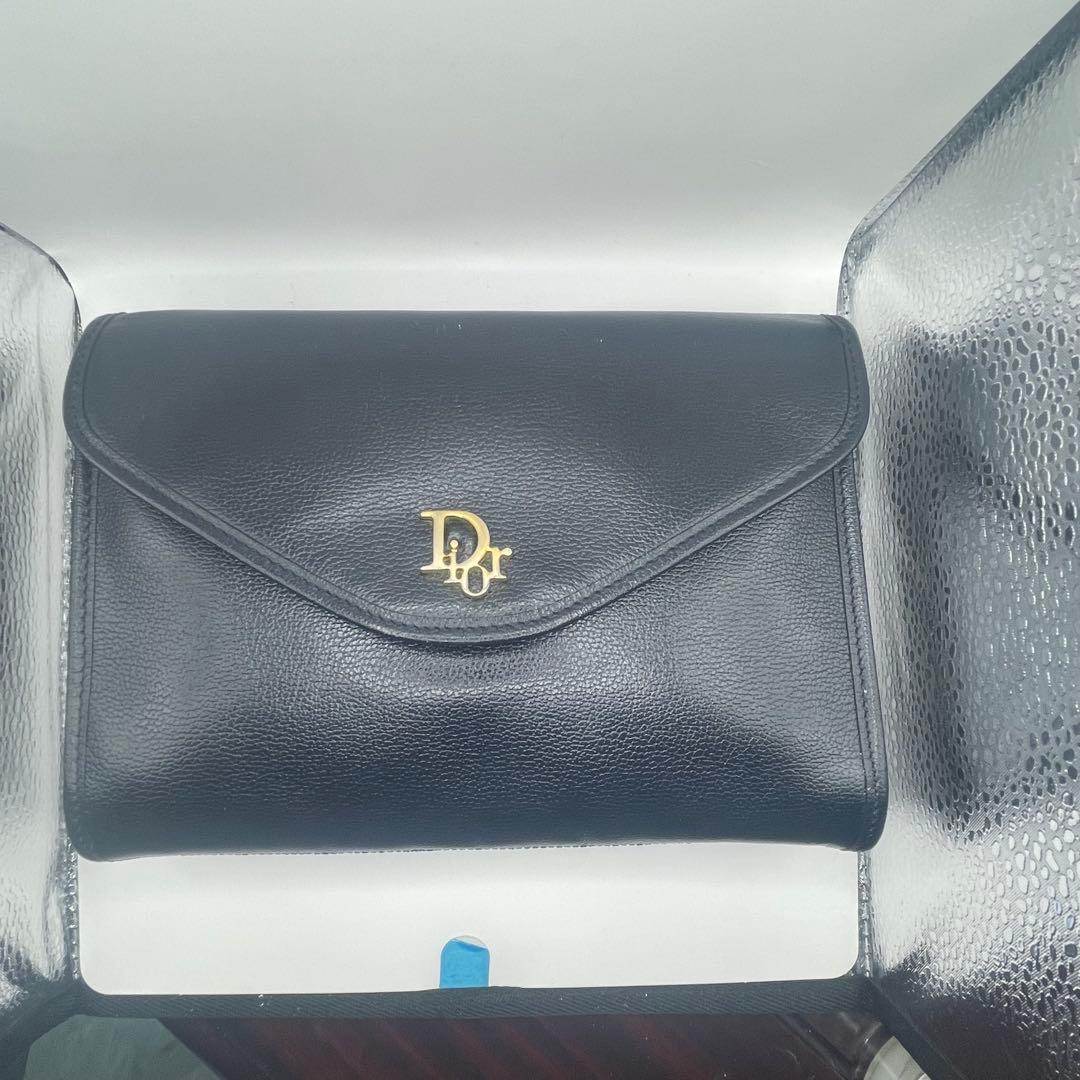 ChristianDior オールレザー　チェーンショルダーバッグ2WAY